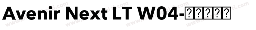 Avenir Next LT W04字体转换